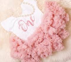 Shop rose and light pink metallic gowns for your wedding party and find the perfect bridesmaid dresses for your big day. Baby Girl First Birthday Outfits Ruffles Bowties Bowtique