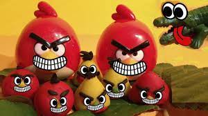 Red Angry Birds Babies Chased By A Hungry Crocodile Animation Youtube