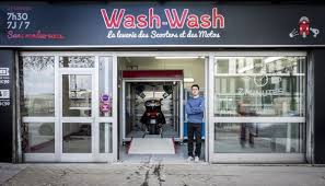 Cleanse by dipping, rubbing, or scrubbing in water or some other liquid. Wash Wash Enfin Une Laverie Automatique Dediee Aux Deux Roues Marie France Magazine Feminin