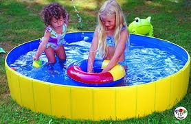 Falt Planschbecken Kinderpool Babypool Faltbar Wasserspass Wasserspiel Abdeckplane Falt Planschbecken Set Baden Bad Planschbecken Kinder Wakeboarding Kinder