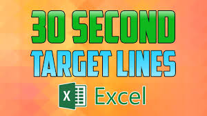 Excel 2016 How To Add Target Lines To A Chart Graph