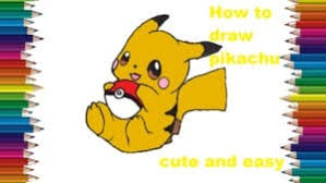 This is a easy step by step drawing lesson perfect for pokemon fans! How To Draw Cute Pikachu From Pokemon Go Pokemon Drawing Easy