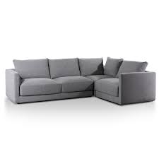 They have experts that will help you to pick the right color for your sofa set. Delia Fabric Right Corner Sofa Rock Grey Interior Secrets