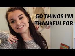 50 Things I'm Thankful For