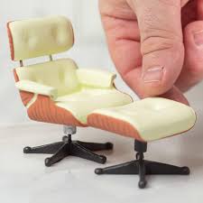 Click here to get more details about the metal accessories used in eames style lounge chair. Dollhouse Miniature Eames Lounge Chair And Ottoman Set Living Room Miniatures Dollhouse Miniatures Doll Supplies Craft Supplies Factory Direct Craft