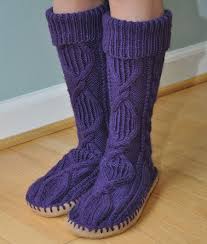 Ar as though to knit; Home Dzine Craft Ideas Knit A Pair Of Slipper Socks