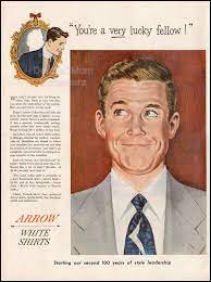 1951 Vintage Ad Arrow Shirts 1950s Mens Clothing 1950s Mens Etsy Arrow Shirts Vintage Ads Retro Men