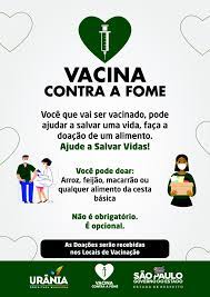 Se a população estivesse usando máscaras, mantendo o distanciamento, evitando aglomerações, se tivesse um programa de testagem mais adequado. Prefeitura Adere A Acao Vacina Contra A Fome Para Ajudar Familias Em Vulnerabilidade Em Urania Prefeitura Municipal De Urania