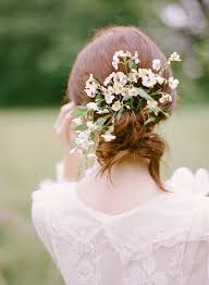 Delicate Wildflower Wedding Ideas Wedding Ideas Oncewed Com Flowers In Hair Wildflower Wedding Bridal Hair