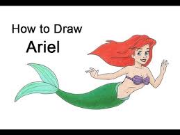 Mermaids, followed by 174 people on pinterest. How To Draw Ariel The Little Mermaid Full Body Youtube