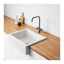 havsen apron front sink, white ikea