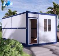 Custom 2 Storey Folding Container House Hotel Prefab Container Store  Building for Sale