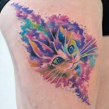 Tinchobartolomeo Animal Tattoos Watercolor Cat Tattoo Tattoos