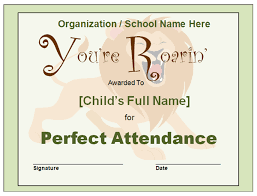 As a bonus, we're providing a free template from essential church certificates: Perfect Attendance Certificate Clipart