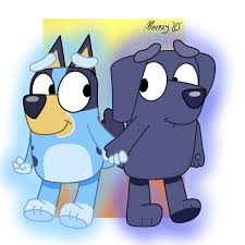 Bluey And Jean Luc Holding Hands So Adorable Disney Swag Disney Dogs Cute Couples