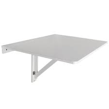 The spacious tabletop and geometric metal base provides a unique and appealing look. Hideaway Wooden Fold Down Drop Leaf Wall Mounted Craft Kitchen Table White Watson S On The Web Furniture Storage And Homewares