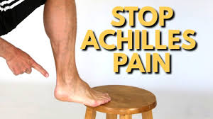 How to treat achilles tendonitis at home. 3 Steps To Stop Achilles Tendon Pain Quickly At Home Youtube
