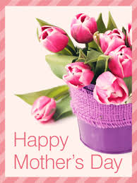 A mom's hug lasts long after she lets go. Tulip Happy Mother S Day Card Birthday Greeting Cards By Davia