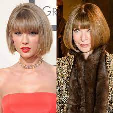 Taylor Swift Bob With Anna Wintour Bob Shaggybob Bob Hairstyles Bob Haircut With Bangs Bob Hairstyles For Thick