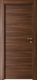 Porte Interne Modello 1p Pannello Tamburato Rivestimento Esterno In Laminato Colore Noce Canal Flush Door Design Wood Doors Interior Doors Interior Modern