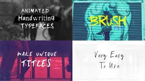 Your easier way to create video. 27 Handwriting Video Templates Compatible With Adobe After Effects