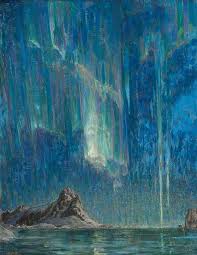 Oldpaintings Northern Lights By Anna Boberg Swedish 1864 1935 Northern Lights Painting Painting Old Paintings