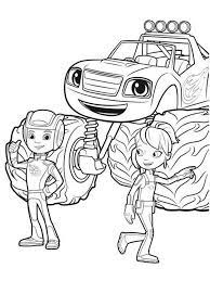 We have blaze, aj, gabby, starla, pickle and … Blaze And The Monster Machines Coloring Pages Blaze And The Monster Machine Is An Animated Televisi Monster Truck Coloring Pages Coloring Books Coloring Pages