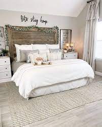 40 Things To Do With The Empty Space Over Your Favorite Bed Bedroomtips Homedesign Farmhouse Style Master Bedroom Small Master Bedroom Master Bedrooms Decor
