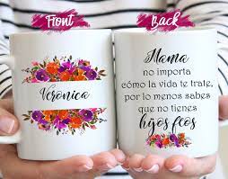 La Mejor Madre Del Mundo Mug Personalized Mother Gift Etsy Personalized Mother Gifts Personalized Grandma Gifts Happy Mom Day