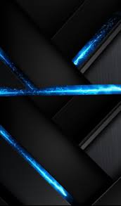 Black With Neon Blue Geometric Wallpaper Blue Geometric Wallpaper Geometric Wallpaper Cool Backgrounds Wallpapers
