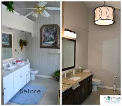 Admittedly the milk paint portion of the project wrapped up a month ago however we haven't been able to find the right hardware to work with the routed edges of the oak cabinets. Bathroom Transformation In Dark Chocolate Milk Paint General Finishes Design Center