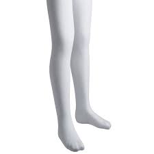 Sportoli Girls Soft Bamboo Hold And Stretch Footed Winter Tights White Size 10 12