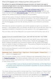 The case remained pending at time of writing. Solved Where Do The Syariah Courts In Malaysia Get Their Chegg Com