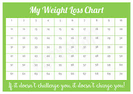 A4 Personailsed Weight Loss Chart 70 Lbs Pounds Lost