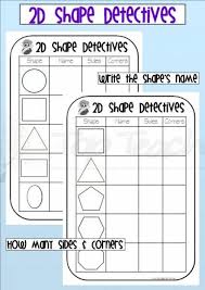 2d Shape Detectives Worksheets Shapes Worksheet Kindergarten Shapes Worksheets Kindergarten Worksheets