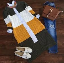 Instagram Da Semra Butik Online Alisveris Harika Haki Rengi Triko Hirka Biriktirmeli Dugmesiz Model Saks Rengi 110cm Standart Salas Bede Triko Butik Hirkalar