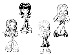 There are different classes of bratz dolls. The Bratz To Color For Kids The Bratz Kids Coloring Pages