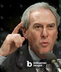 Image of NASA Administrator Daniel Goldin speaks during testimony