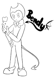 Bendy Coloring Alice Angel K5 Worksheets In 2020 Coloring Pages Angel Coloring Pages Bendy And The Ink Machine
