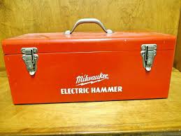 Old Black And Decker Hammer Drill Ebay Sponsored Vintage Milwaukee Electric Hammer Metal Tool Box Great Condition Box Only Metal Tool Box Electric Hammer Tool Box