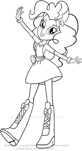 Interesting facts about my little pony coloring pages: Drawing Pinkie Pie Equestria Girls Of The My Little Pony Coloring Page