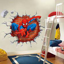 As the uk's trusted number one producer of toddler beds, the creator's at worlds apart understands what kids want and need to create a routine, making bedtimes easier all round. Buy Ixsiuzo Spiderman Wall Stickers Diy Removable Spiderman Children Themed Art Boy Room Wall Sticker Bedroom Nursery Playroom Decoration Wall Stickers Online In Indonesia B08q3mtt3k