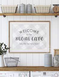 Laundry Room Print Mom Cave Funny Laundry Room Decor Etsy Laundry Room Decor Laundry Room Wall Decor Laundry Room Wall Art