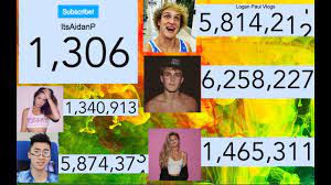 The history between pewdiepie vs mrbeast vs dude perfect vs logan paul vs jake paul from 2009 to 2020. Jake Paul Vs Logan Paul Live Subscriber Count Pewdiepie Ricegum Alissa Violet With Music 24 7 Youtube