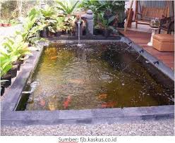 Cara Bikin Kolam Ikan Kolam Ikan Water Feature Taman