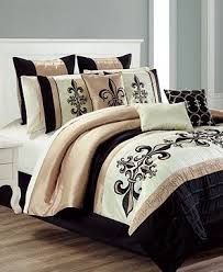 Black And Gold Bed In A Bag Bed In A Bag And Comforter Sets Queen King More Macy S Queen Comforter Sets Bedroom Comforter Sets Comforter Sets