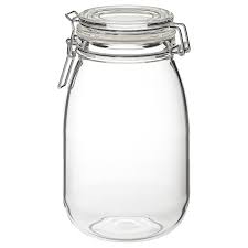 Korken Uvegedeny Teto Atlatszo Uveg 1 8 L Ikea Food Storage Organization Glass Jars Jar
