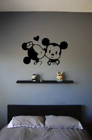 Mickey And Minnie Wall Decor Bedroom Wall Paint Wall Painting Decor Simple Wall Paintings