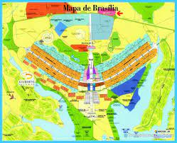 The images below show brasília seen from an altitude of 10 miles. Cool Map Of Brasilia Brasilia Map City