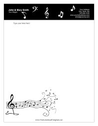 For example, you can edit the type of font as well as the size. Music Personal Letterhead
